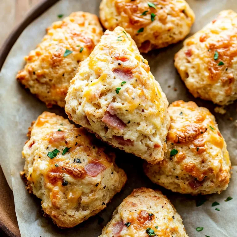 Savory Ham & Cheese Scones: Flaky Delight Awaits