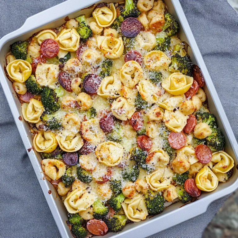 Sheet Pan Broccoli Tortellini Bake: Cozy Comfort Food
