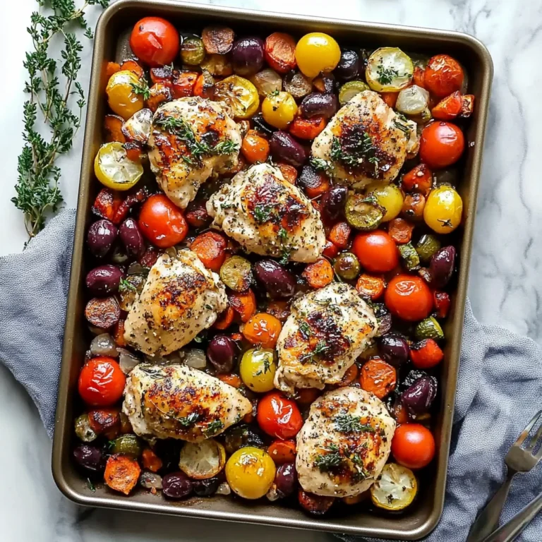 Sheet Pan Greek Chicken and Veggies: A Flavorful Delight