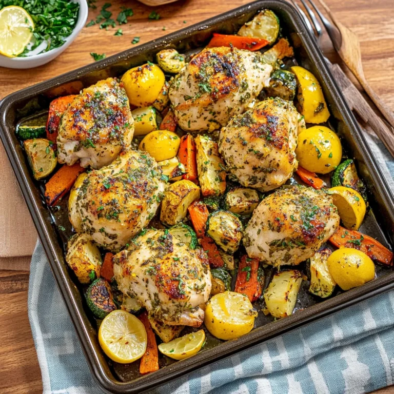 Sheet Pan Lemon Herb Chicken and Vegetables: Easy Delight