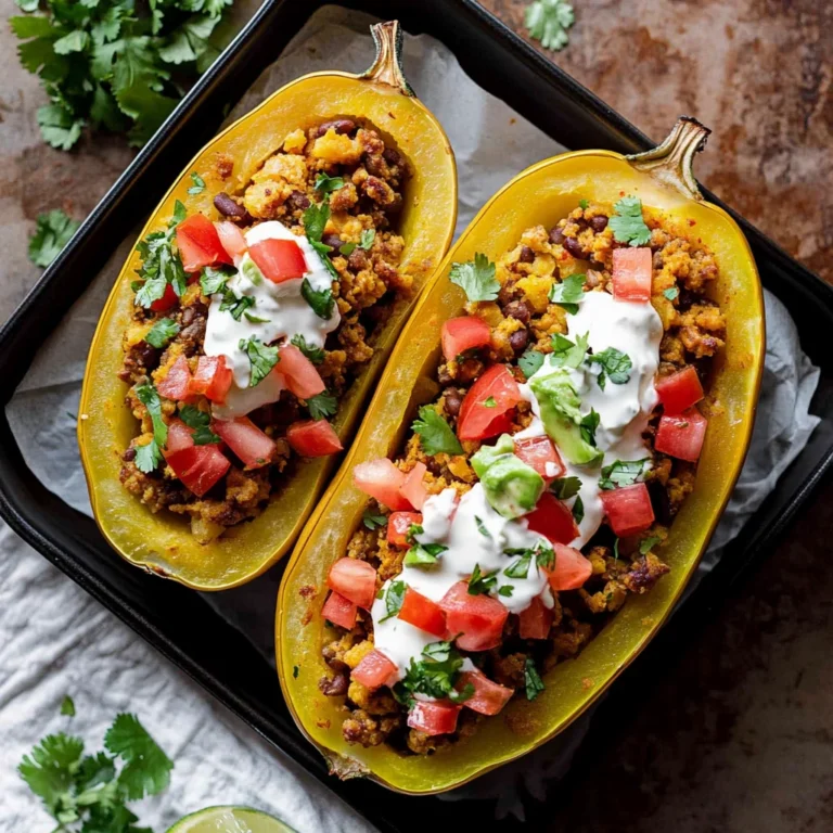 Southwest Taco Stuffed Spaghetti Squash: Flavor Explosion!
