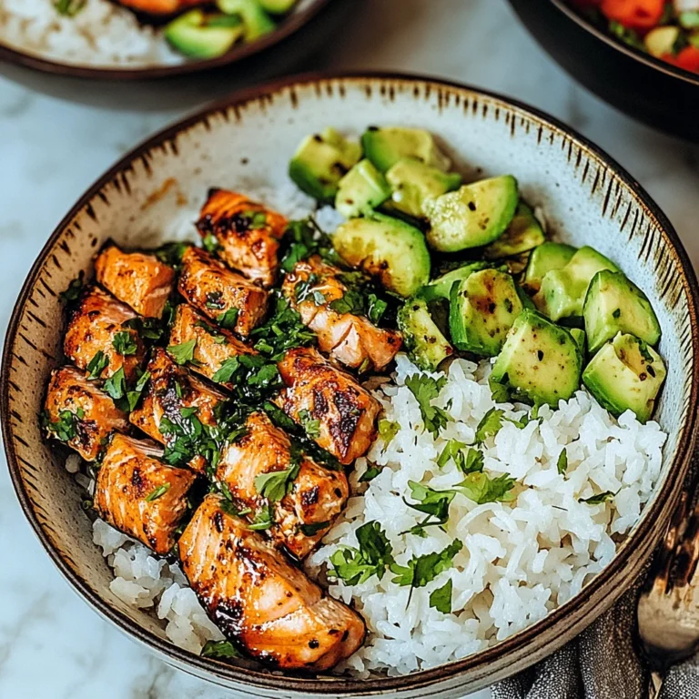 Spicy Salmon Bowls with Coconut Rice: Flavor Explosion