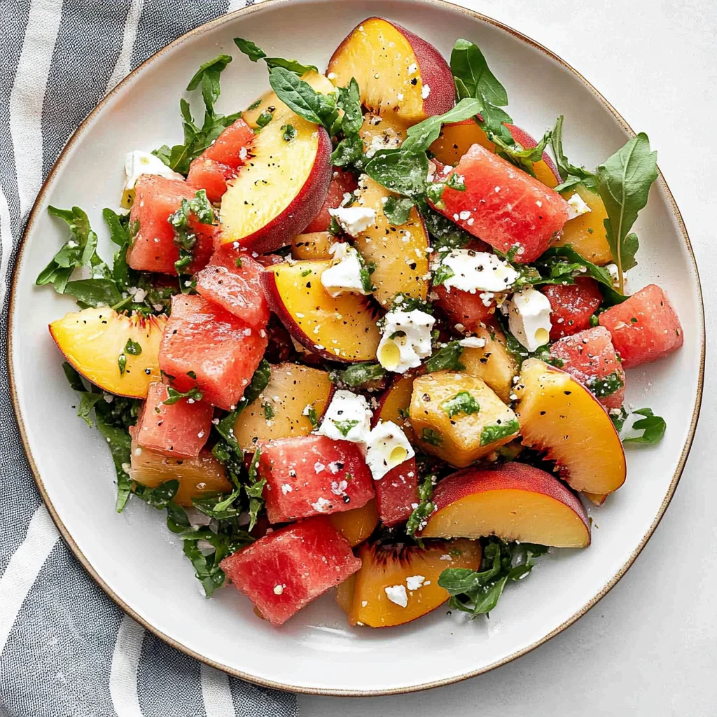 The Peach Watermelon Salad That Tastes Like Summer Bliss