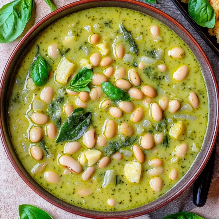 White Bean Pesto Soup: Cozy and Creamy Comfort Food