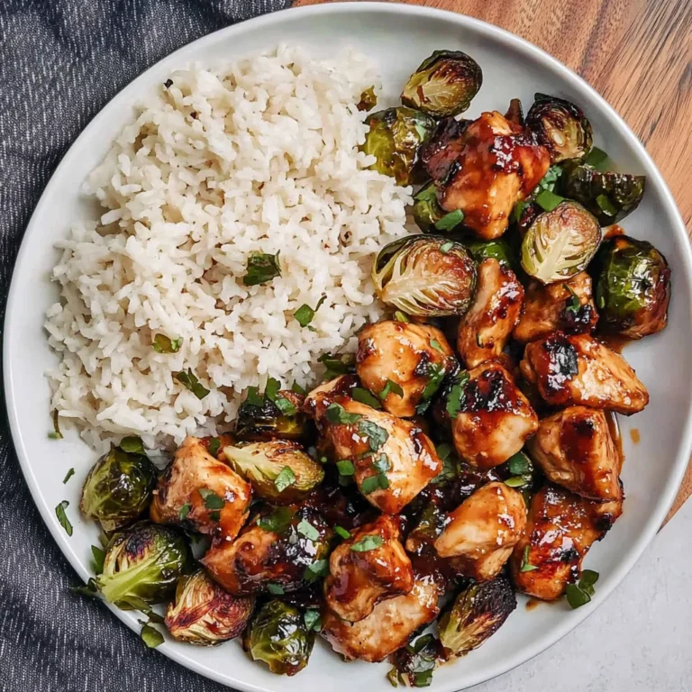 Air Fryer Sweet Chili Chicken and Brussels Sprouts: Irres…