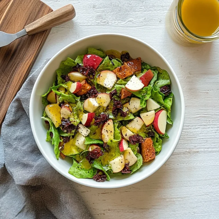 Autumn Salad with Apple Cider Vinaigrette: Cozy Delight