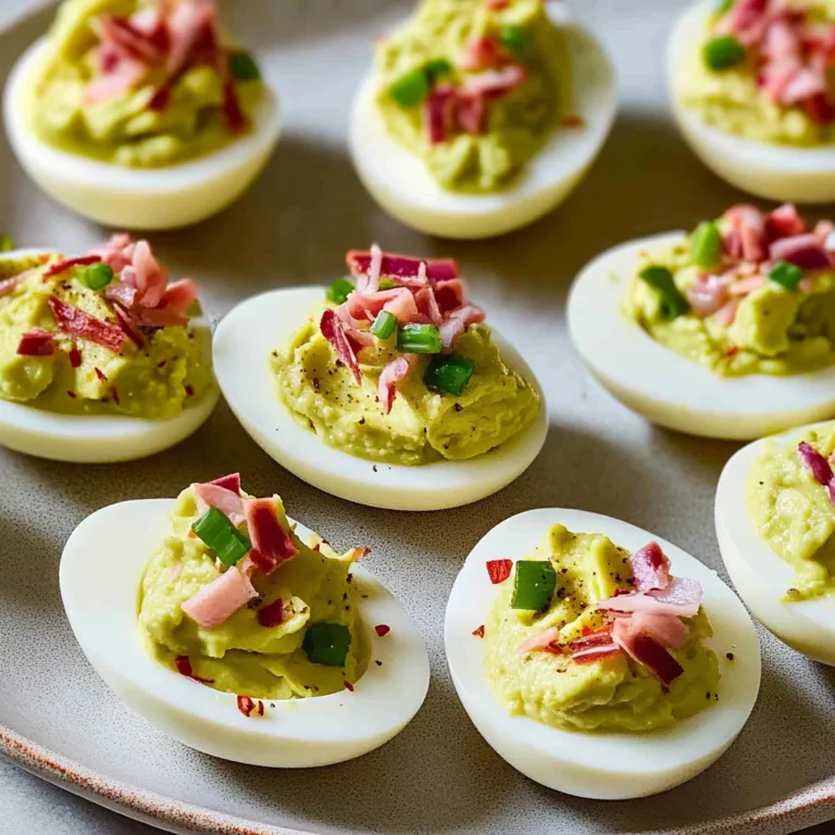 Avocado Deviled Eggs: Creamy and Irresistibly Delicious