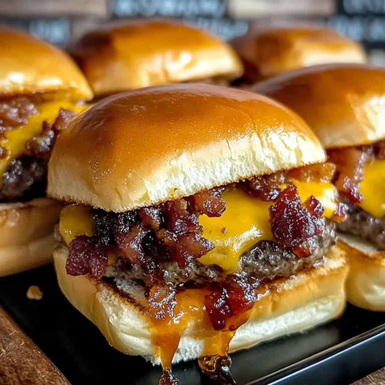 Bacon Jam Cheeseburger Sliders: Irresistibly Savory Treats