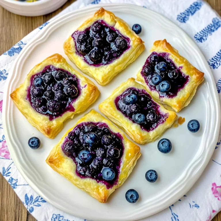 Blueberry Cream Cheese Puff Pastry: Sweet and Flaky Delight
