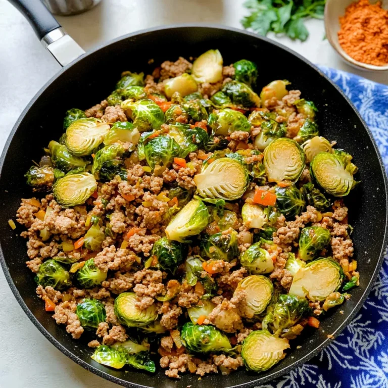 Brussels Sprouts Ground Turkey Skillet: Quick and Satisfying