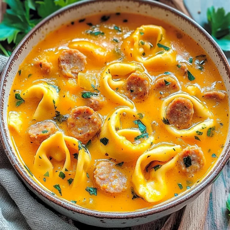 Butternut Squash Sausage Tortellini Soup Recipe: Cozy Del…