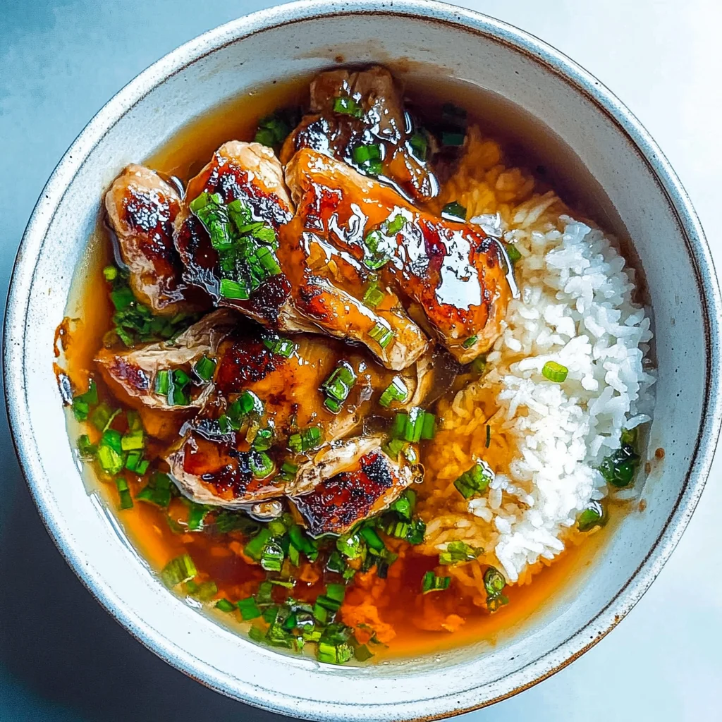 Caramelised Soy Chicken in Garlic Ginger Broth: Incredibl…