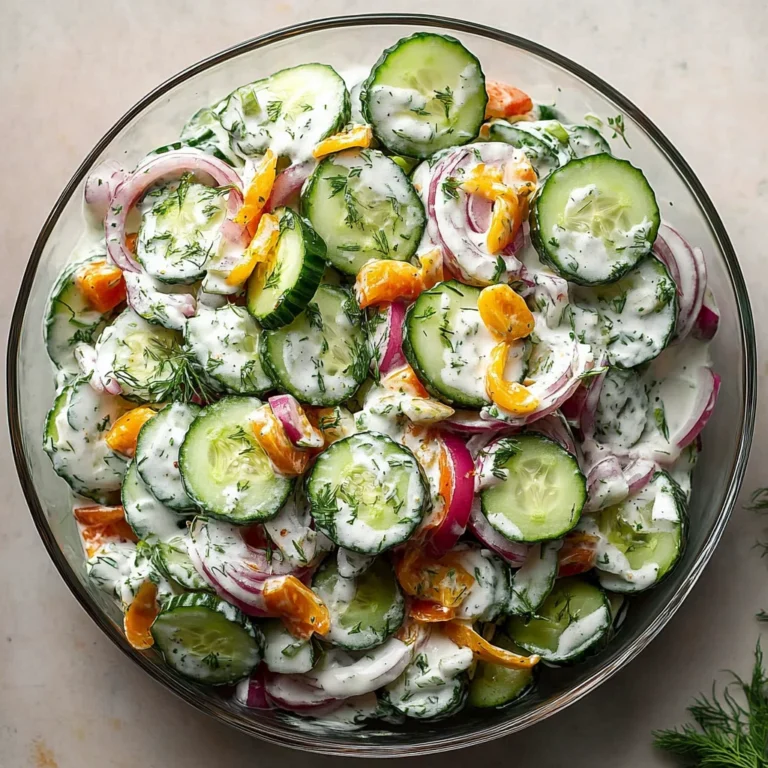 Classic Cucumber Ranch Crack Salad: A Creamy Delight