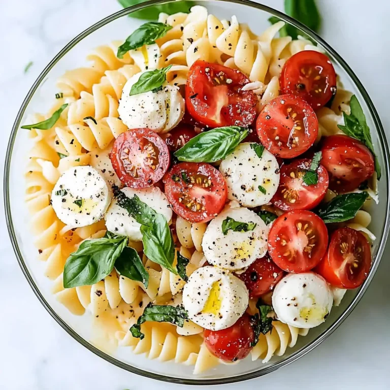 Creamy Caprese Pasta Salad: A Flavorful Summer Delight