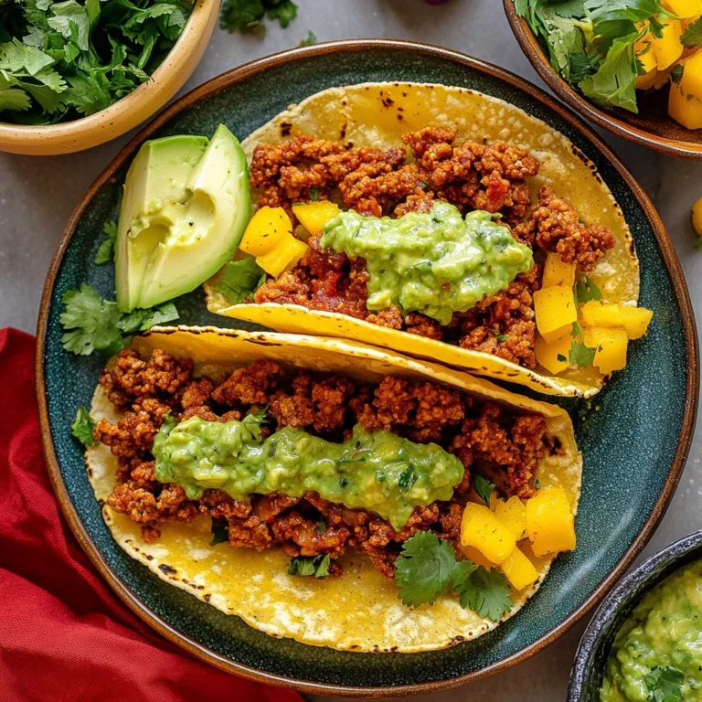 Crispy Baked Ground Turkey Tacos with Avocado Sauce: Irre…