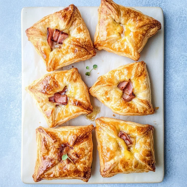 Crispy Ham & Cheese Puff Pastry Stacks: So Savory and Fun!