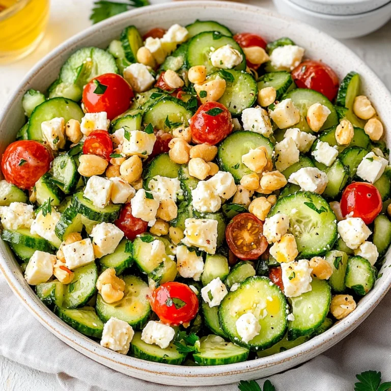 Cucumber Feta Salad Recipe: Refreshingly Crisp Delight