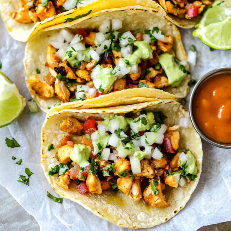 Easy Chicken Street Tacos Recipe: Juicy Flavor Explosion