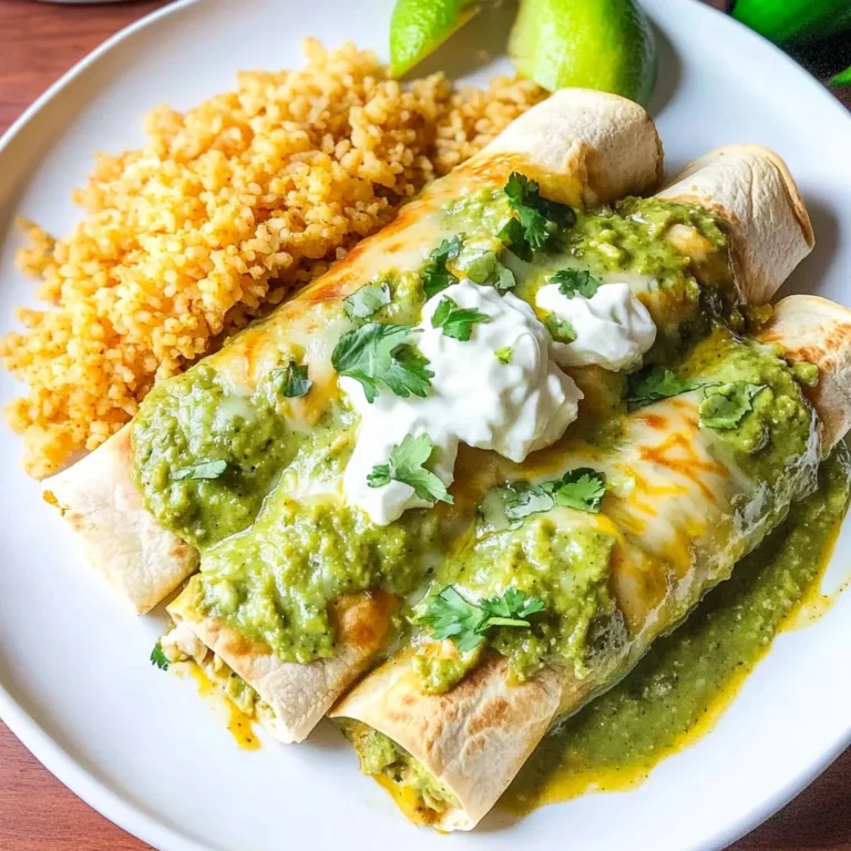 Green Enchiladas with Chicken: Zesty and Comforting Delight