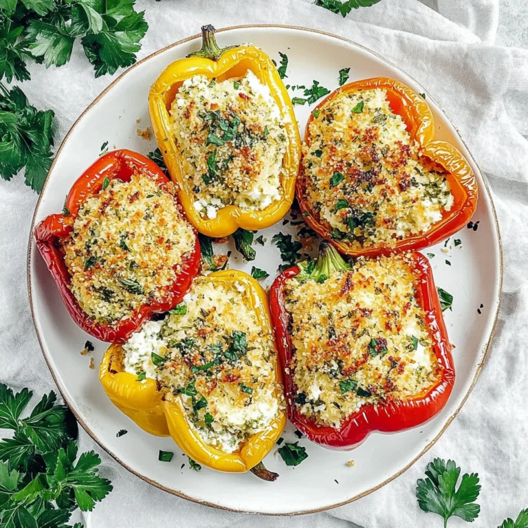 Herby Ricotta Stuffed Peppers: Comfort in Every Bite