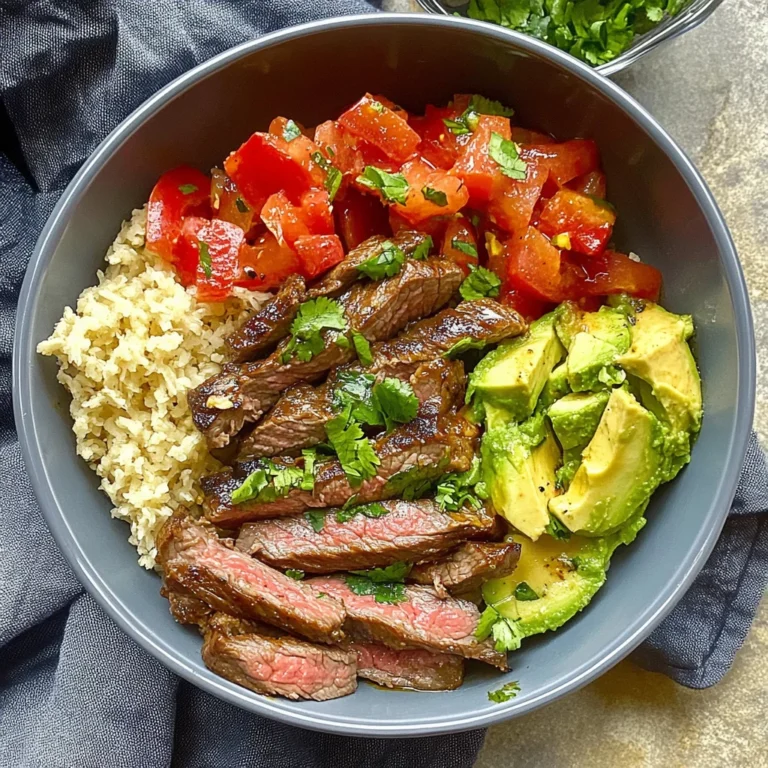 High Protein Steak Fajita Bowl: Bold and Flavorful Delight