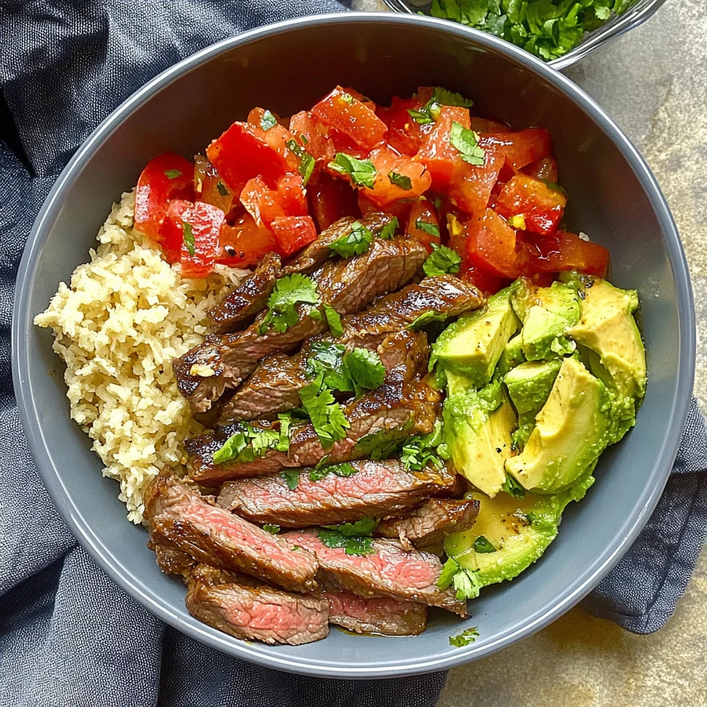 High Protein Steak Fajita Bowl: Bold and Flavorful Delight