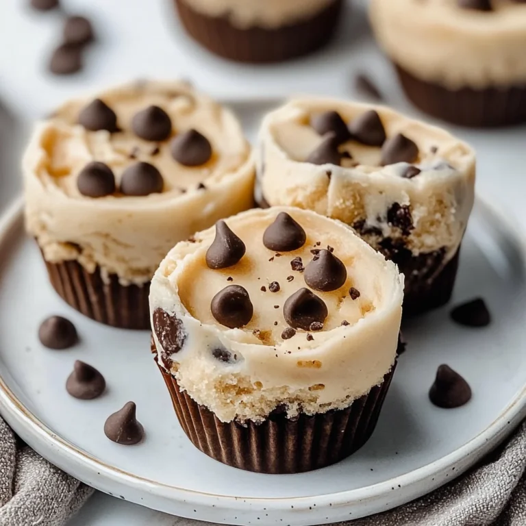 High Protein Yogurt Cookie Dough Cups: Guilt-Free Treats