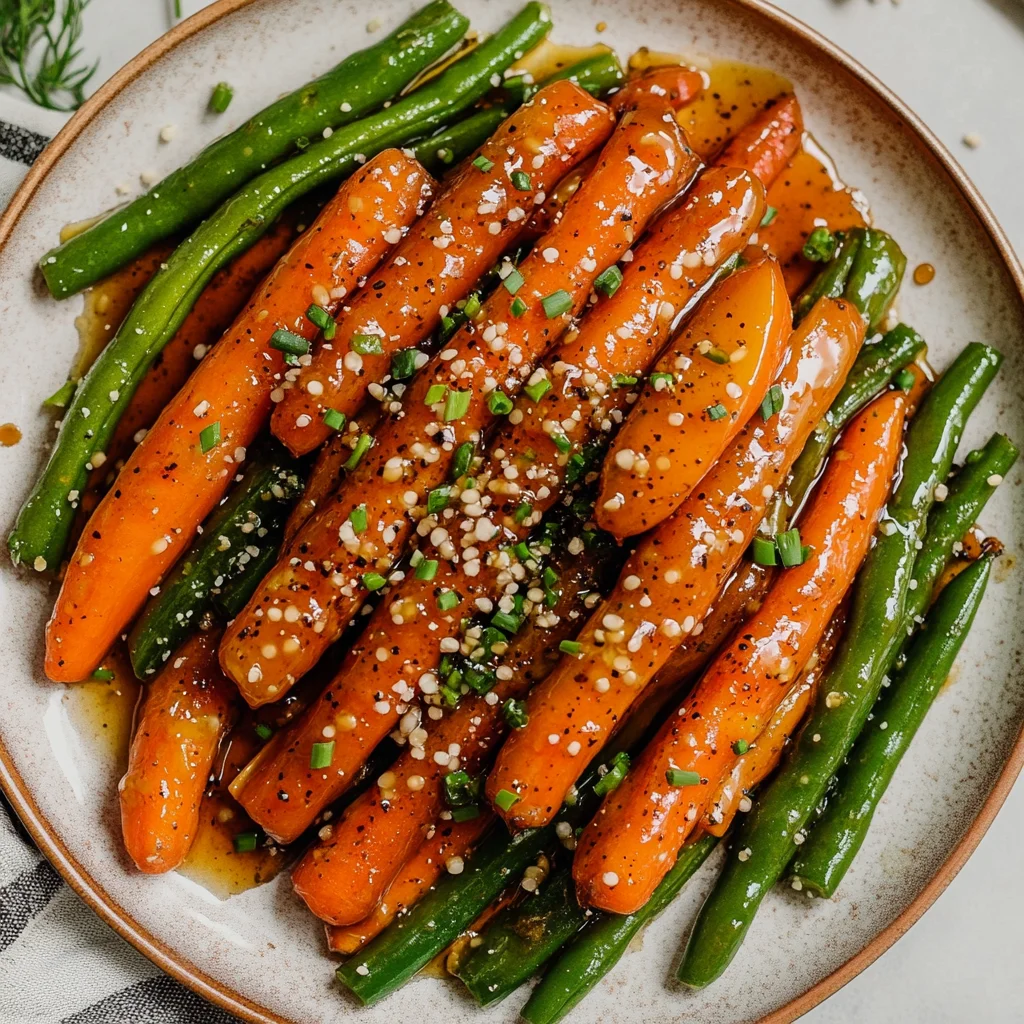 Honey Glazed Carrots & Green Beans: Sweet and Savory Delight