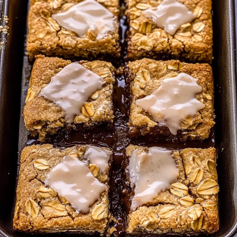 Iced Oatmeal Cookie Bars Recipe: Sweet and Chewy Delight