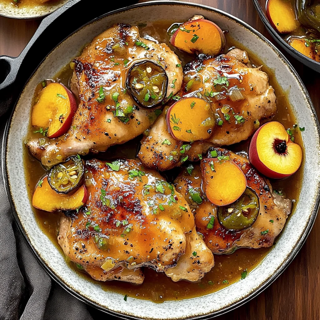 Jalapeño Peach Glazed Chicken Recipe: Sweet Heat Sensation