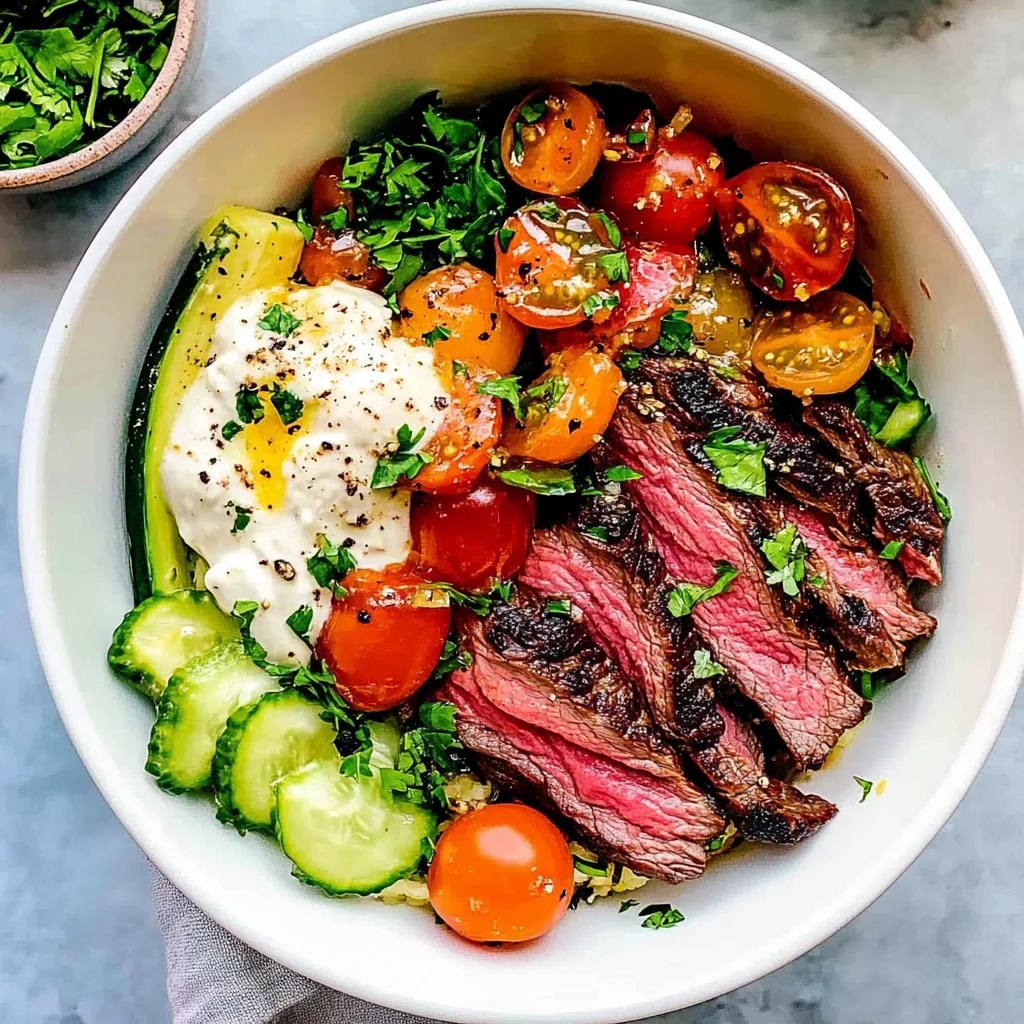 Mediterranean Steak Bowls: Flavorful and Satisfying Delight