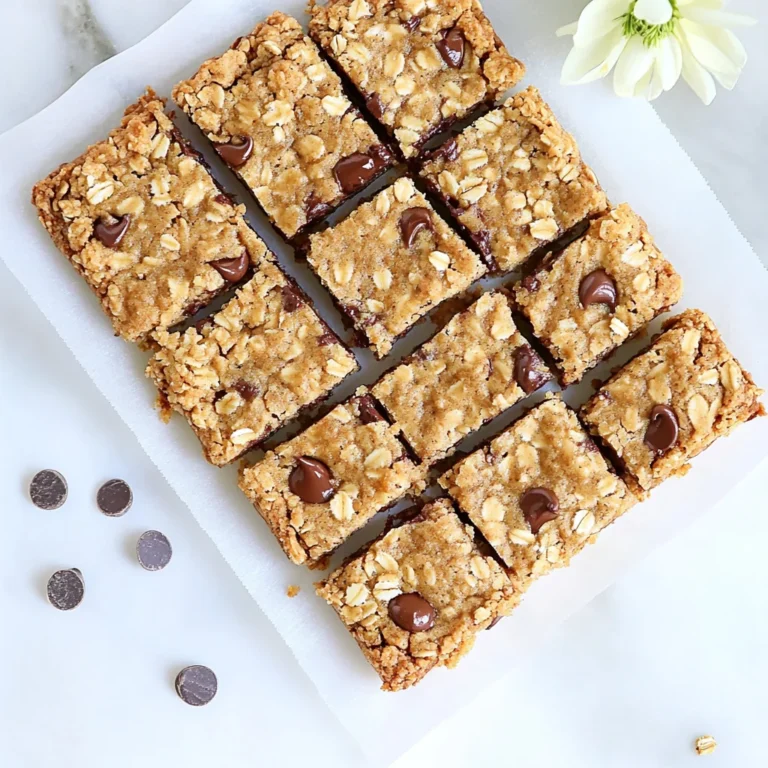 Oatmeal Chocolate Chip Bars: Chewy and Irresistible Treats