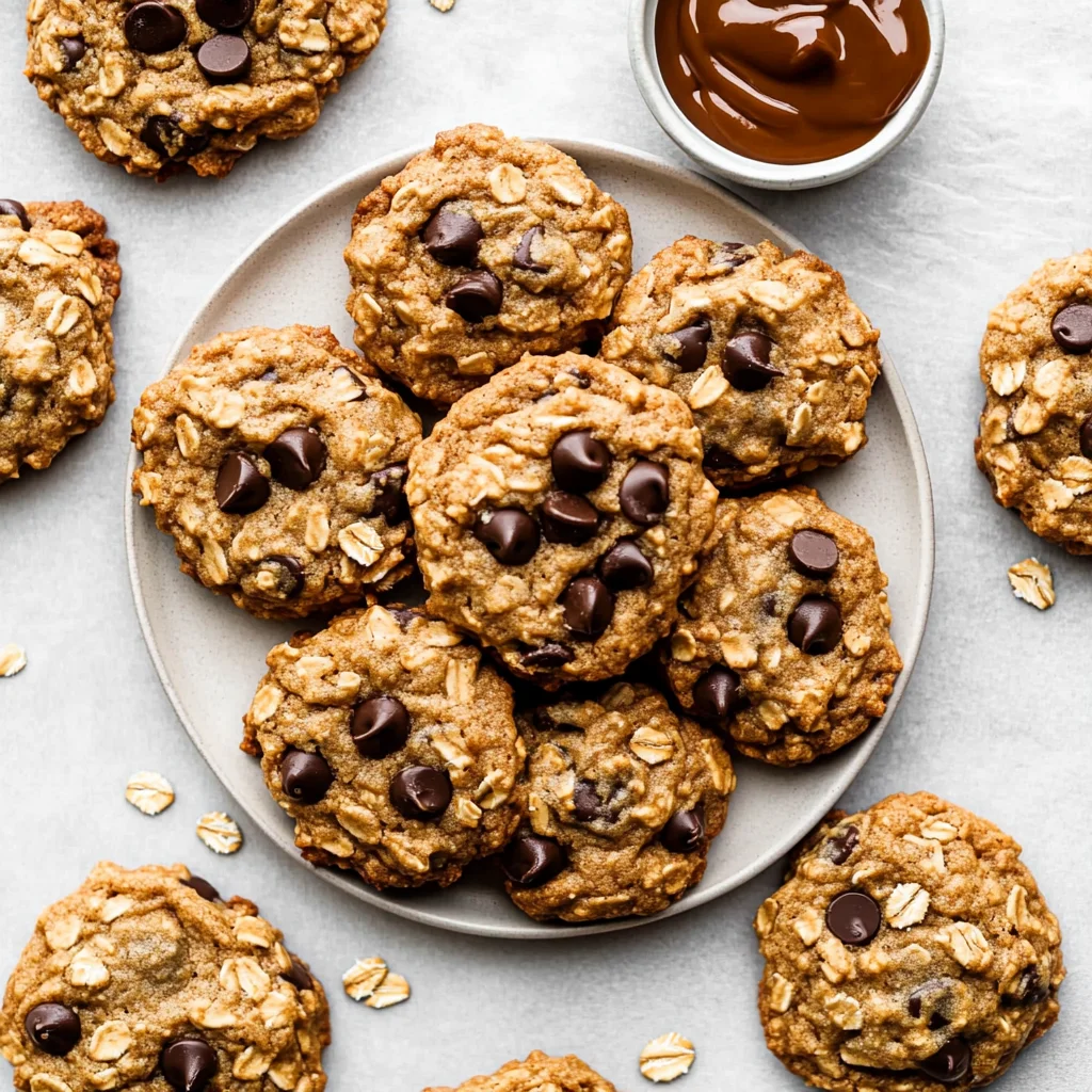 Peanut Butter Oatmeal Chocolate Chip Cookies: Chewy Bliss