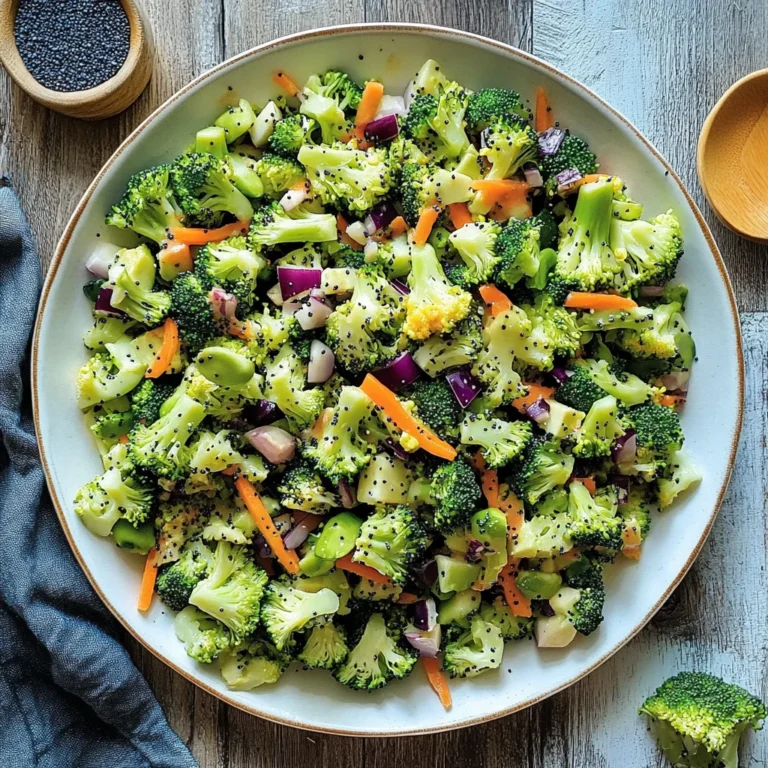Skinny Broccoli Salad with a Poppy Seed Dressing: Light &…