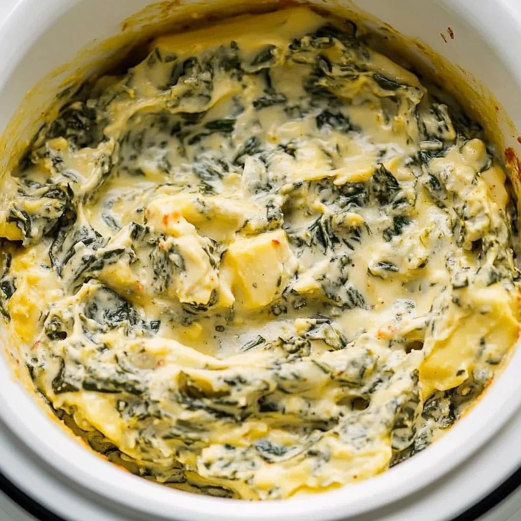 Slow Cooker Queso Spinach Dip: Cheesy Comfort Awaits