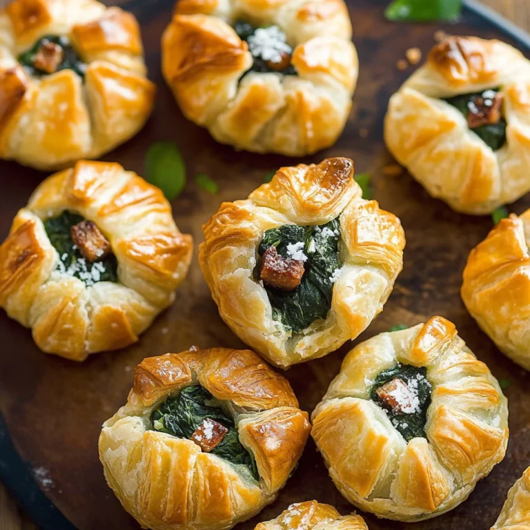 Spinach Puffs Recipe: Flaky and Cheesy Delight