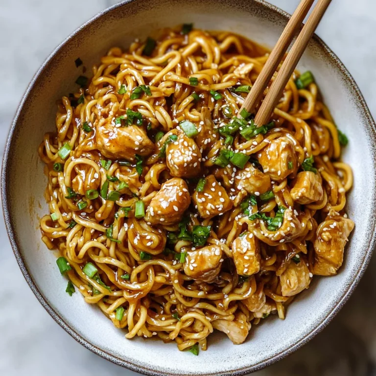 Sticky Garlic Chicken Noodles: Comfort Food Bliss