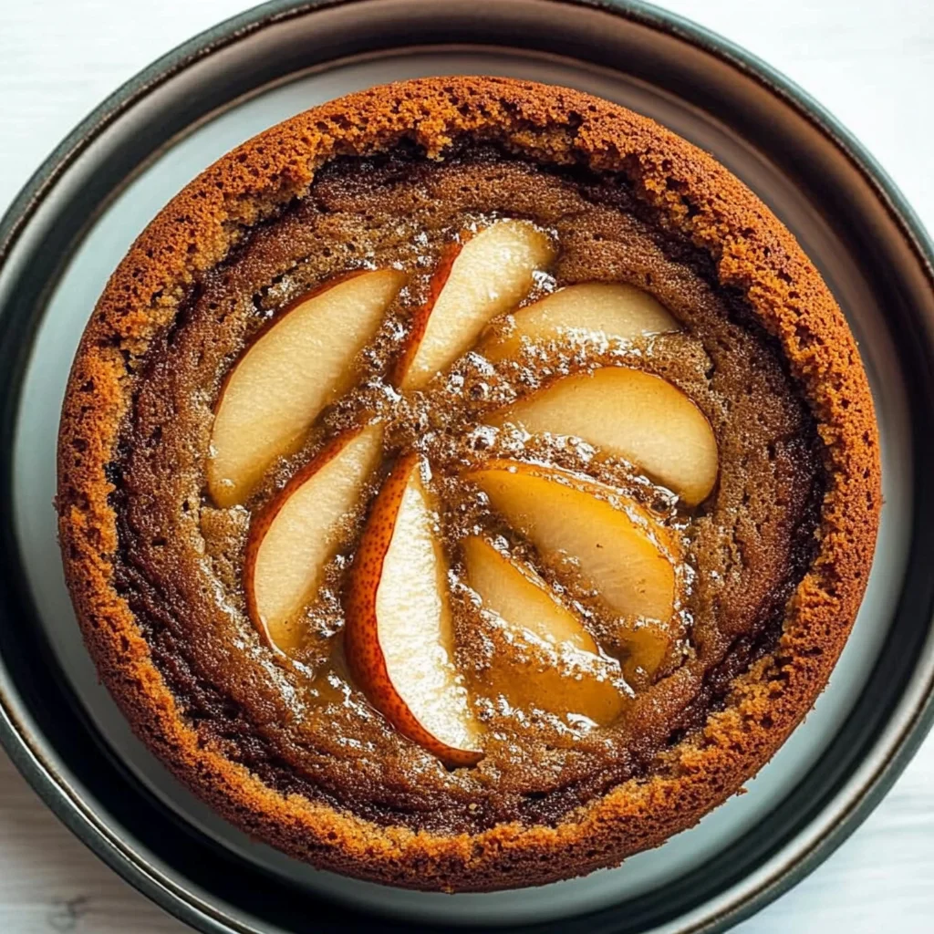 Sticky Pear and Ginger Cake: A Cozy Delight