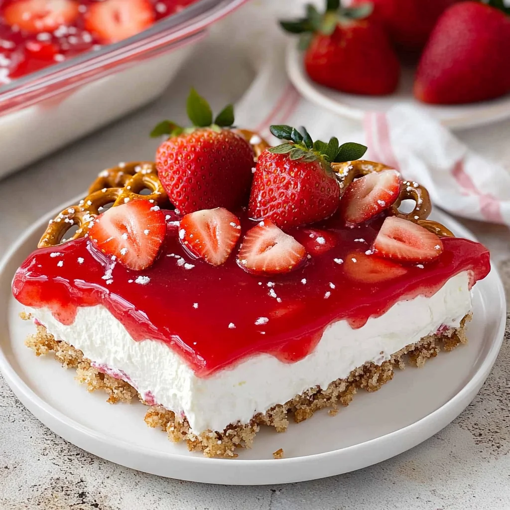 Strawberry Pretzel Salad: Sweet and Irresistible Delight
