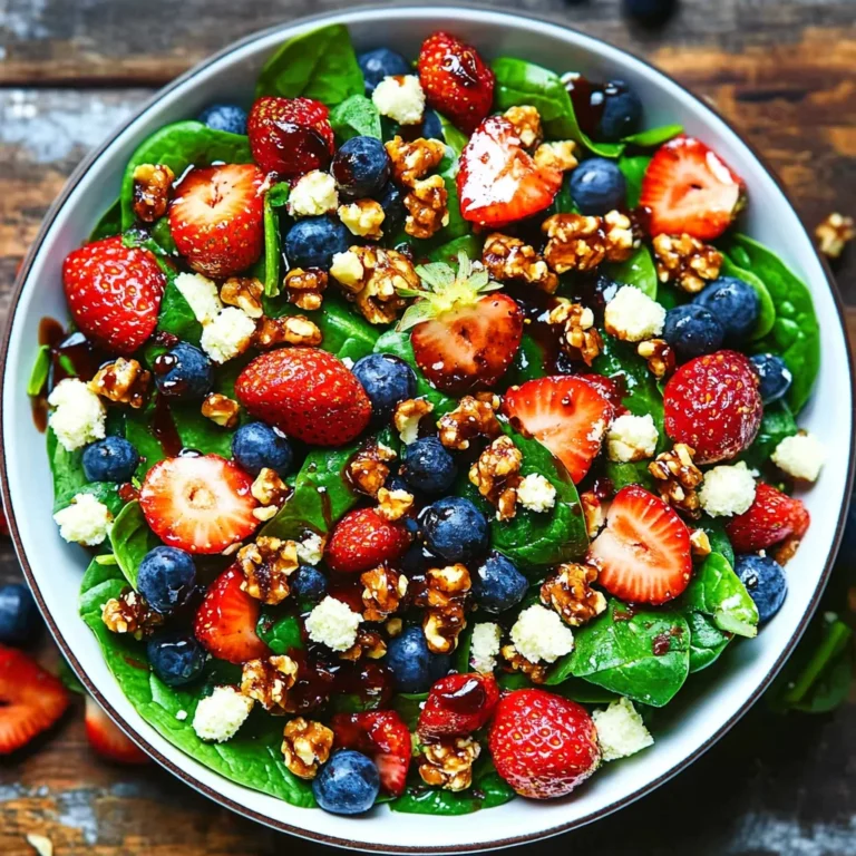 Strawberry Spinach Salad with Strawberry Balsamic Bliss