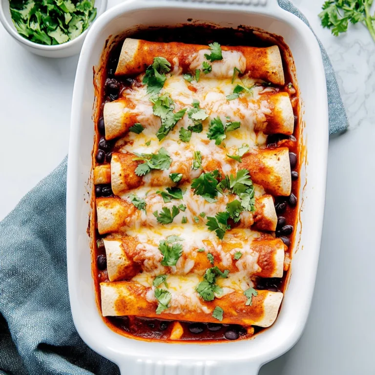 Vegetarian Black Bean Enchiladas: 1 Flavorful Tex-Mex Fav…