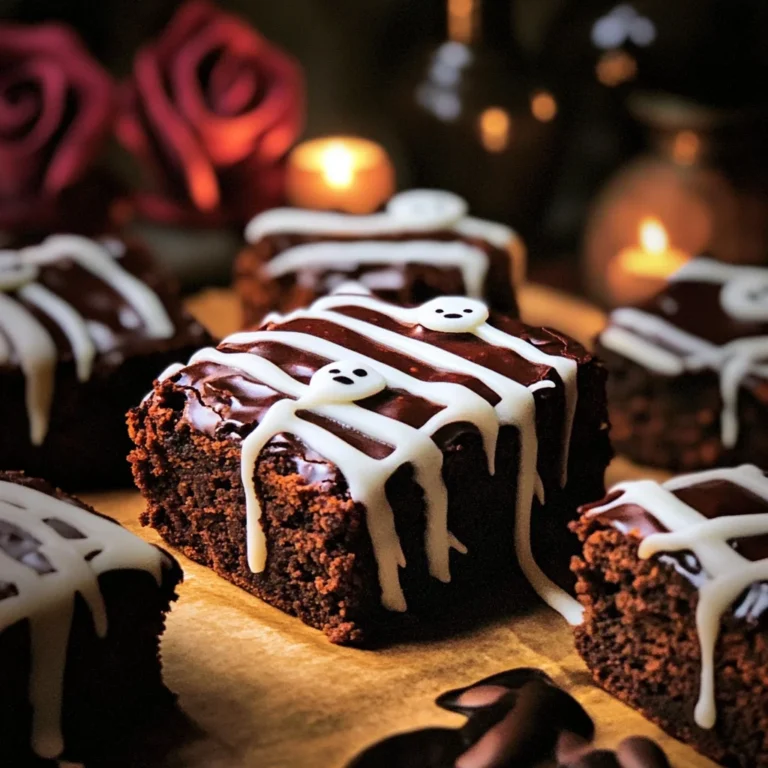 spooky mummy brownies: Fudgy and Fun for Halloween