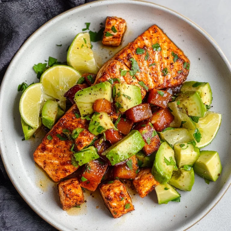 Baked Cajun Salmon with Avocado: Spicy and Creamy Delight