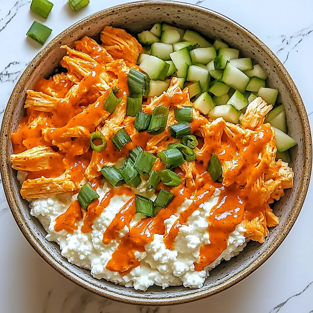 Buffalo Chicken Cottage Cheese Bowl: Spicy and Satisfying