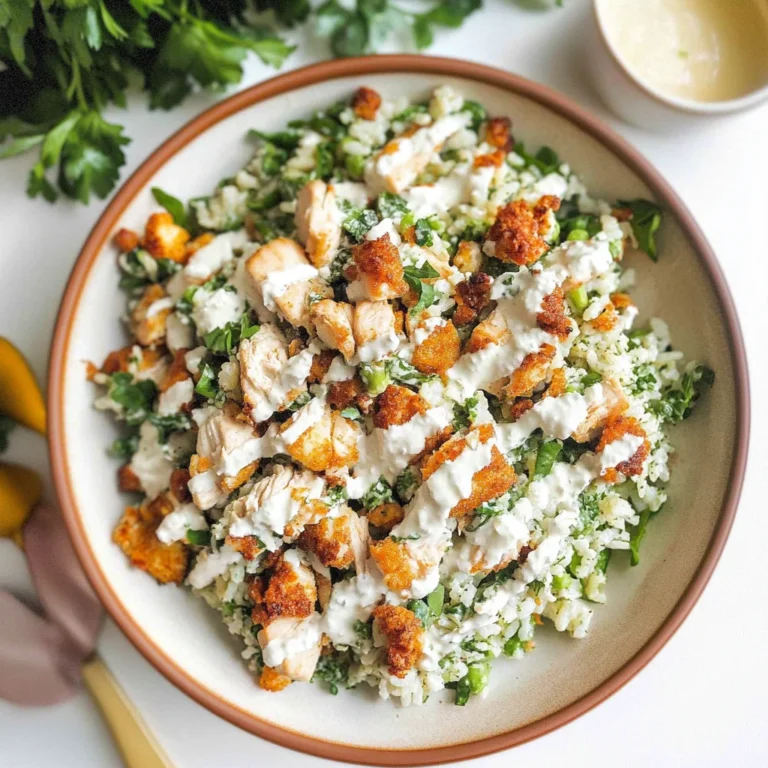 Chicken Caesar Crispy Rice Salad: Delightfully Crunchy