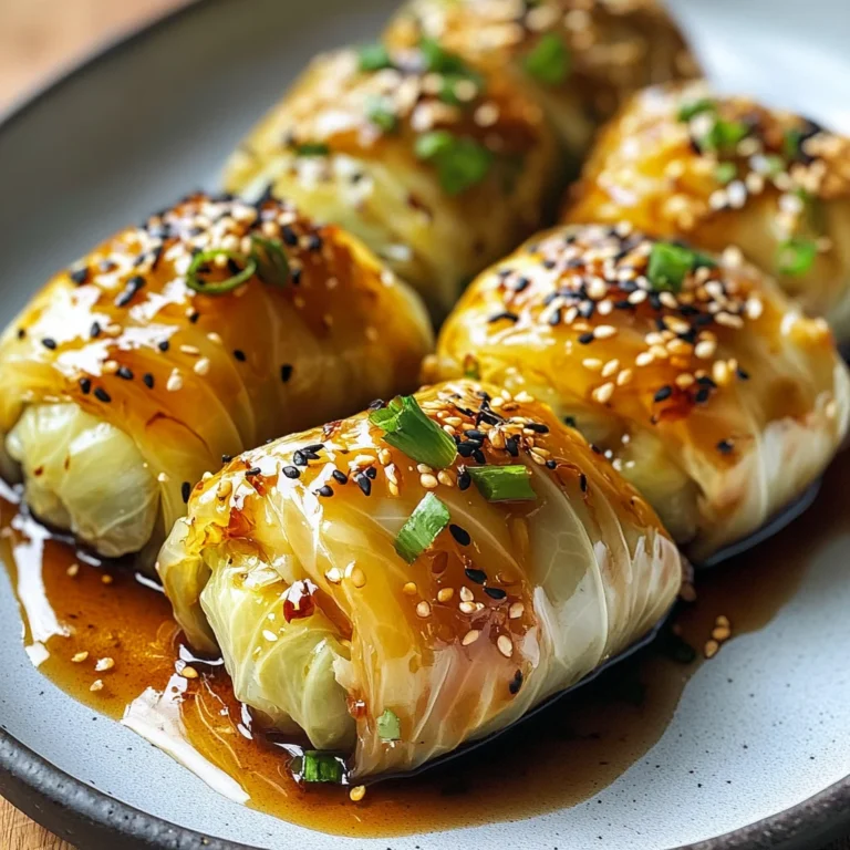 Garlic Soy Napa Cabbage Rolls: Flavorful and Satisfying