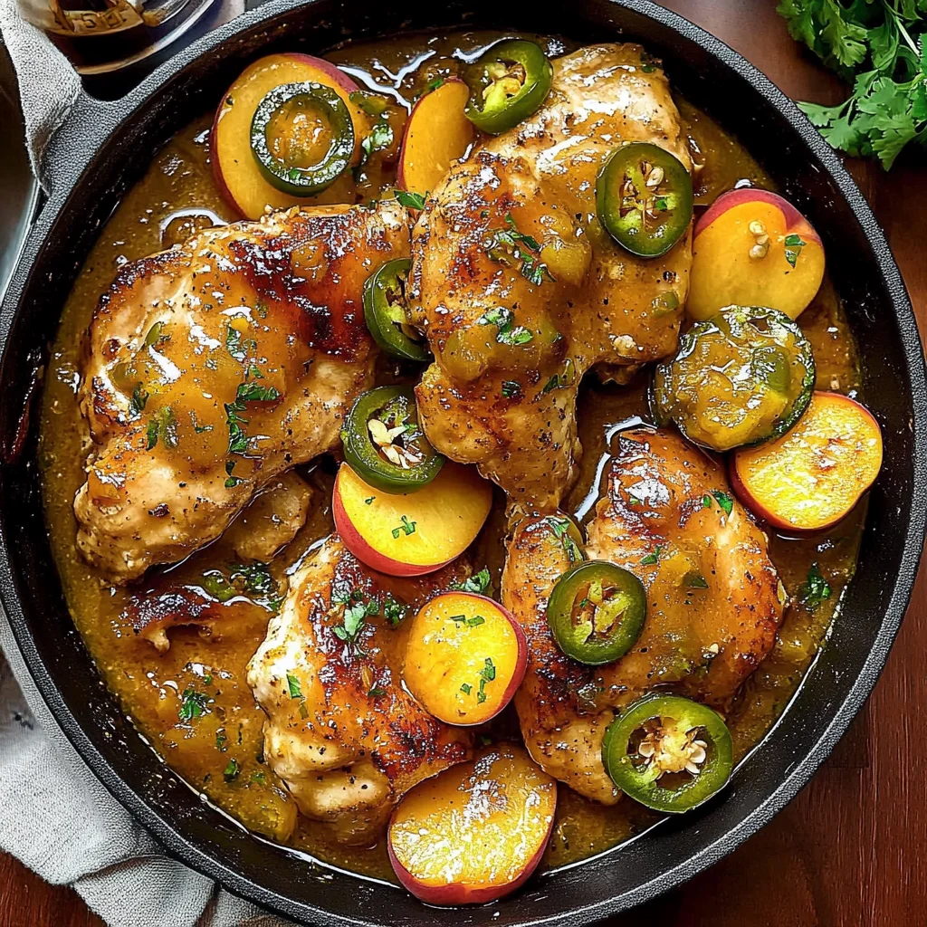 Jalapeno Peach Chicken: A Spicy Sweet Sensation
