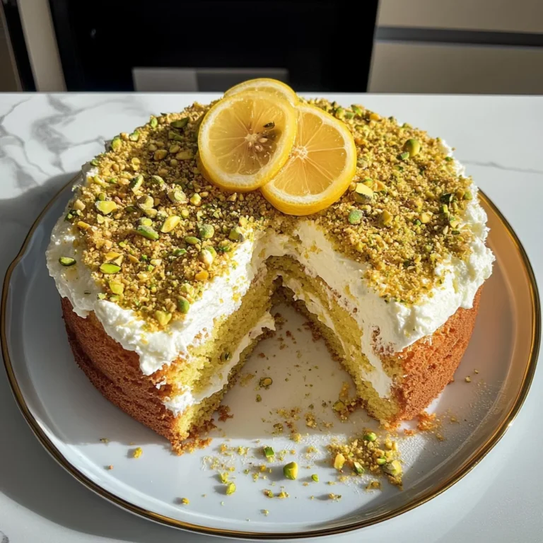 Lemon Pistachio Ricotta Cloud Cake: Light and Heavenly Treat