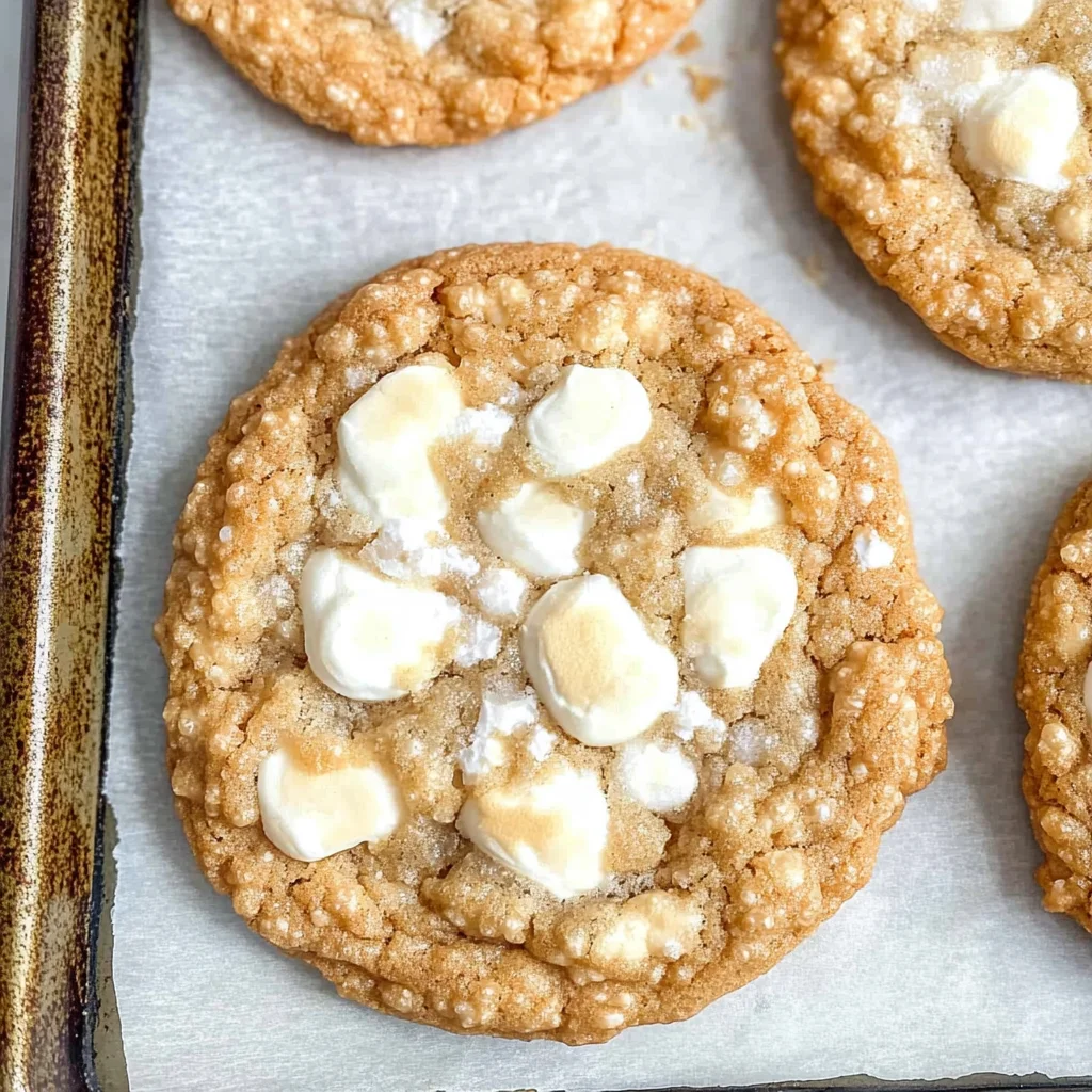 Marshmallow Crispy Cookies (Costco Copycat): Fun & Chewy
