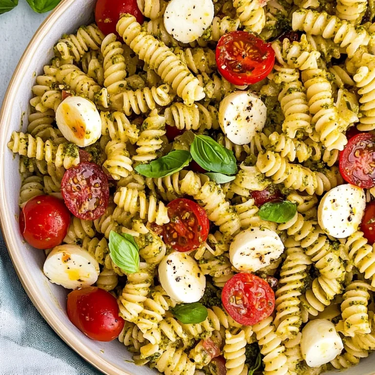 Pesto Caprese Pasta Salad: Bright and Flavorful Delight